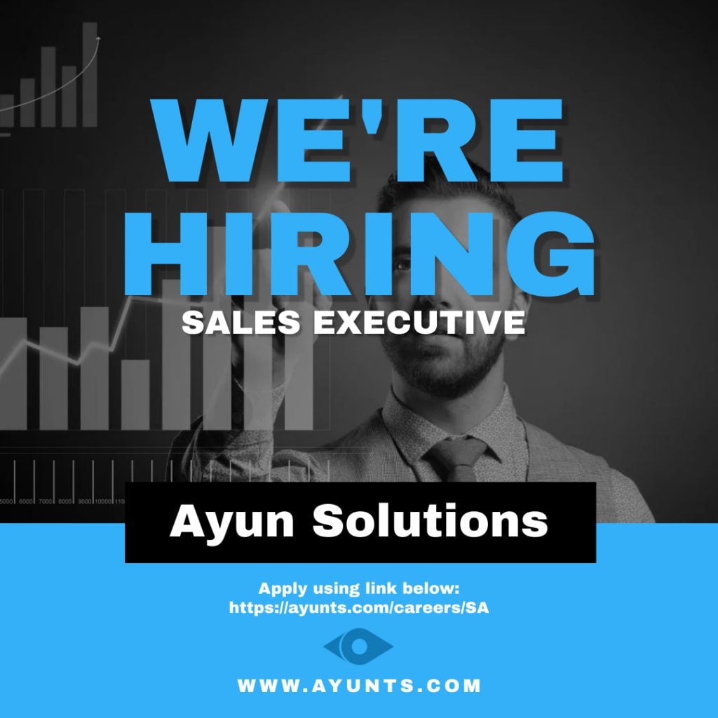 We are hiring iVMS AVL GPS tracking job sales Executive 